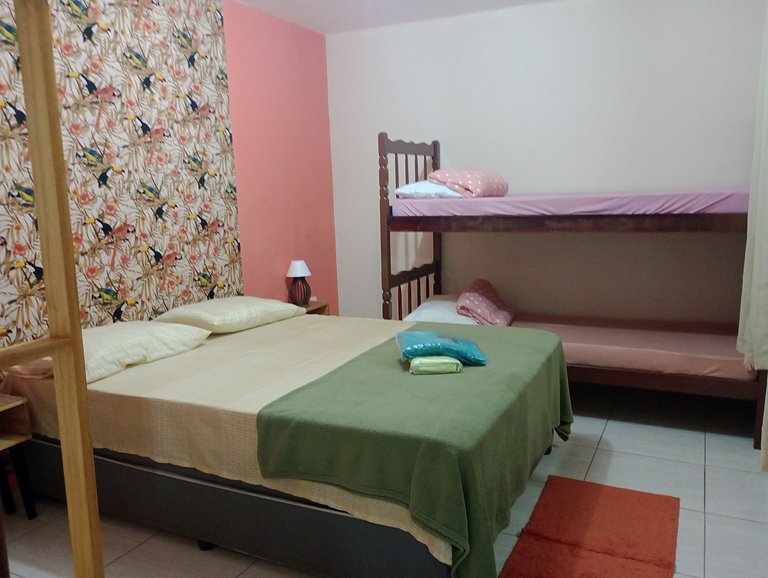 Apt - Família Espaçosa (2 Quartos Casal)